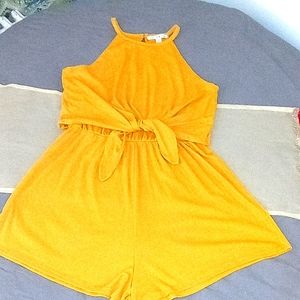 Haute Monde mustard yellow Romper